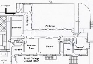 Floor plans of the South College Ground Floor